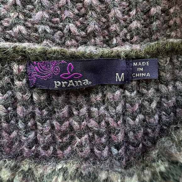 PRANA | HUNTER PLUM TUNIC SWEATER OVERSIZED TURTLENECK NECK CHUNKY KNIT | MEDIUM - Picture 9 of 9